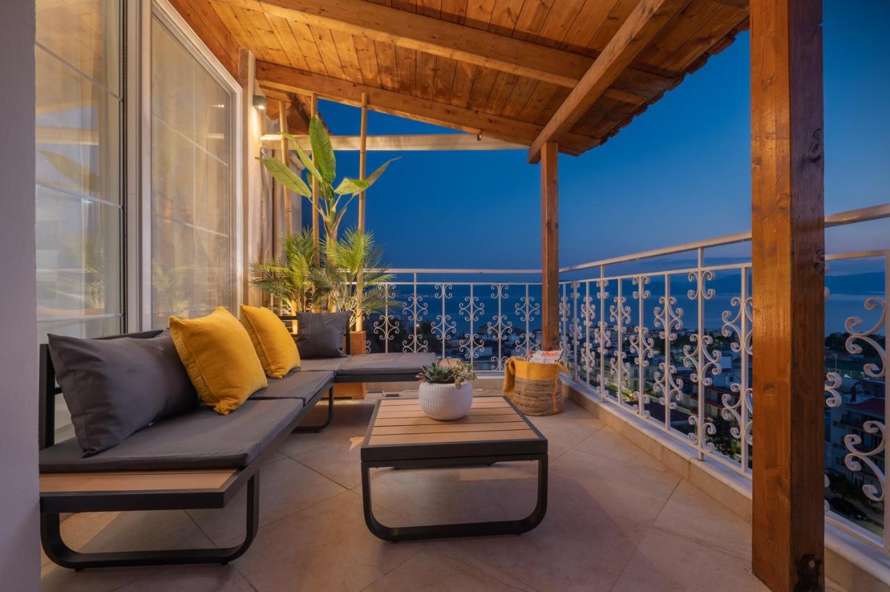 Villa Panoramic View!Penthouse 120Qm Of Sea & Mountain Loutra Edipsou  Exterior foto