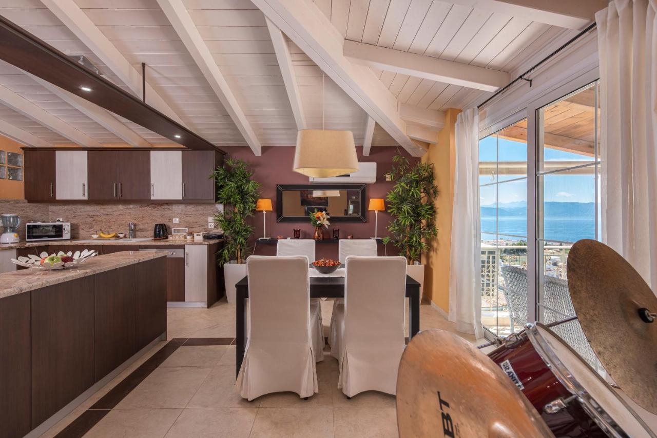 Villa Panoramic View!Penthouse 120Qm Of Sea & Mountain Loutra Edipsou  Exterior foto